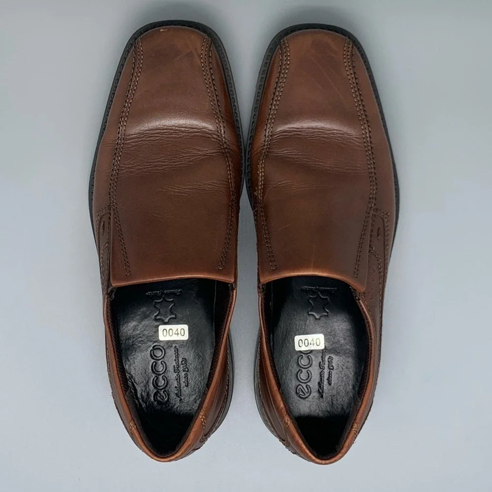 ECCO Helsinki 2 Apron Toe Slip On Oxford Shoes Men's Sz‎ 7.5